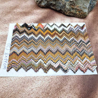 Raw Polymer Clay Veneer (C) "Amazing Bargello"