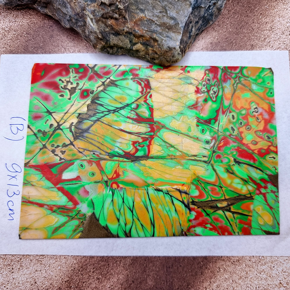 Raw Polymer Clay Veneer (B) "Jasper Stone Pattern"