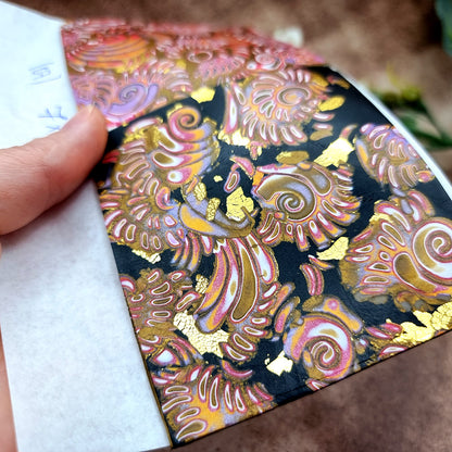 Raw Polymer Clay Veneer (07) "Colorful Patterns" Mokume Gane