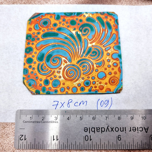 Raw Polymer Clay Veneer (09) "Colorful Patterns" Mokume Gane