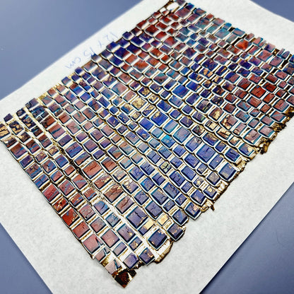 "Purple Stone Mosaic " Raw Polymer Clay Veneer