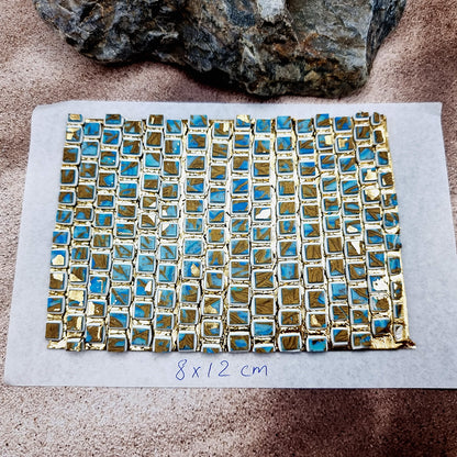 "Ice Cubes Mosaic " Raw Polymer Clay Veneer