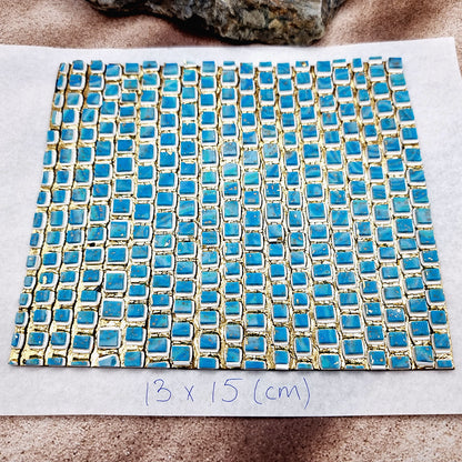 "Ice Cubes Mosaic" Raw Polymer Clay Veneer