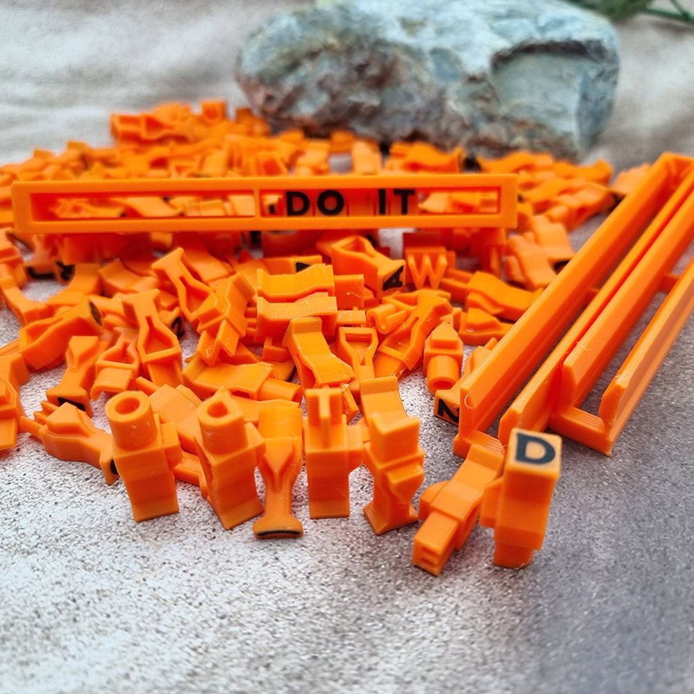 ABC - Alphabet 3 Sets with 114x stamps inside each set + holders