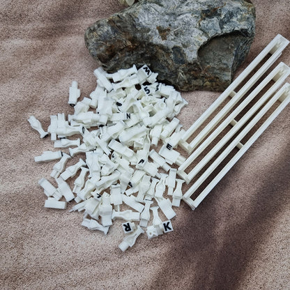 ABC - Alphabet 3 Sets with 114x stamps inside each set + holders