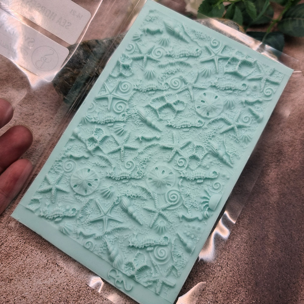 Silicone Texture - IN Sea Horses & Stars