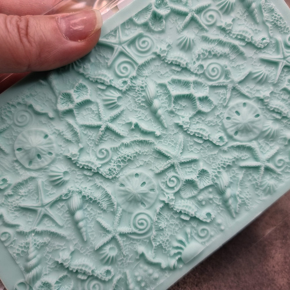 Silicone Texture - IN Sea Horses & Stars
