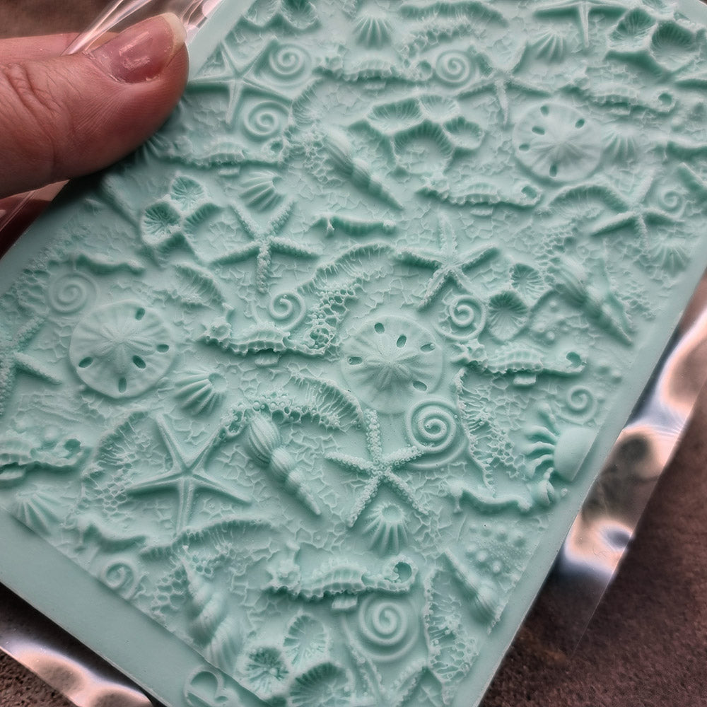 Silicone Texture - IN Sea Horses & Stars