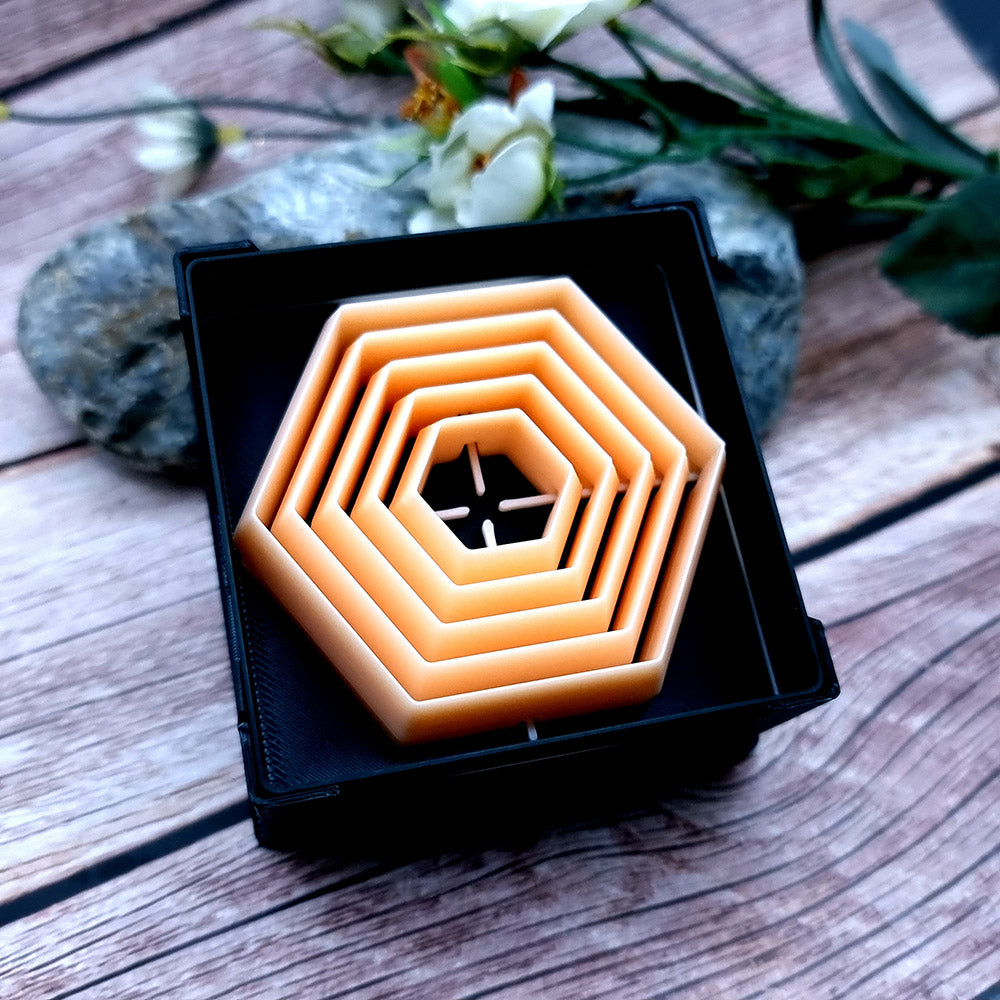 5 Hexagon Cutters in Set - Perfectly Aligned Cutters #35