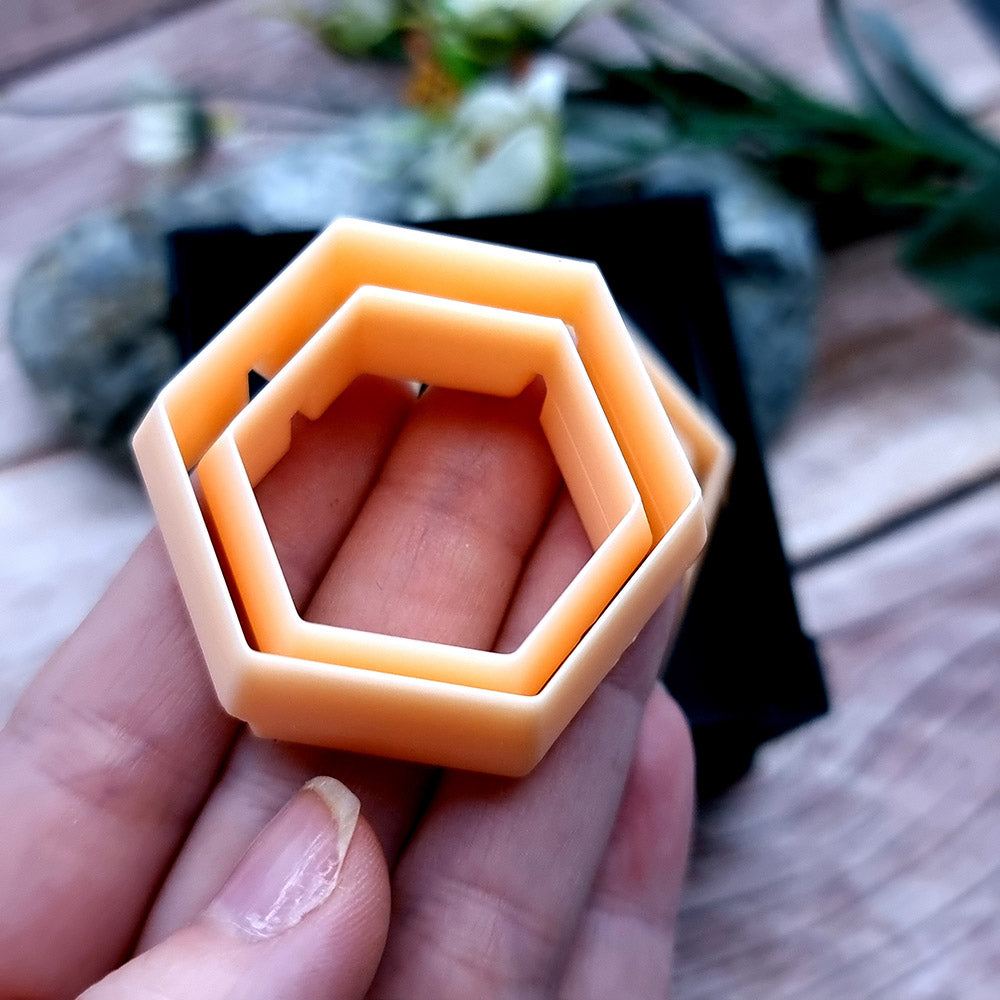 5 Hexagon Cutters in Set - Perfectly Aligned Cutters #35