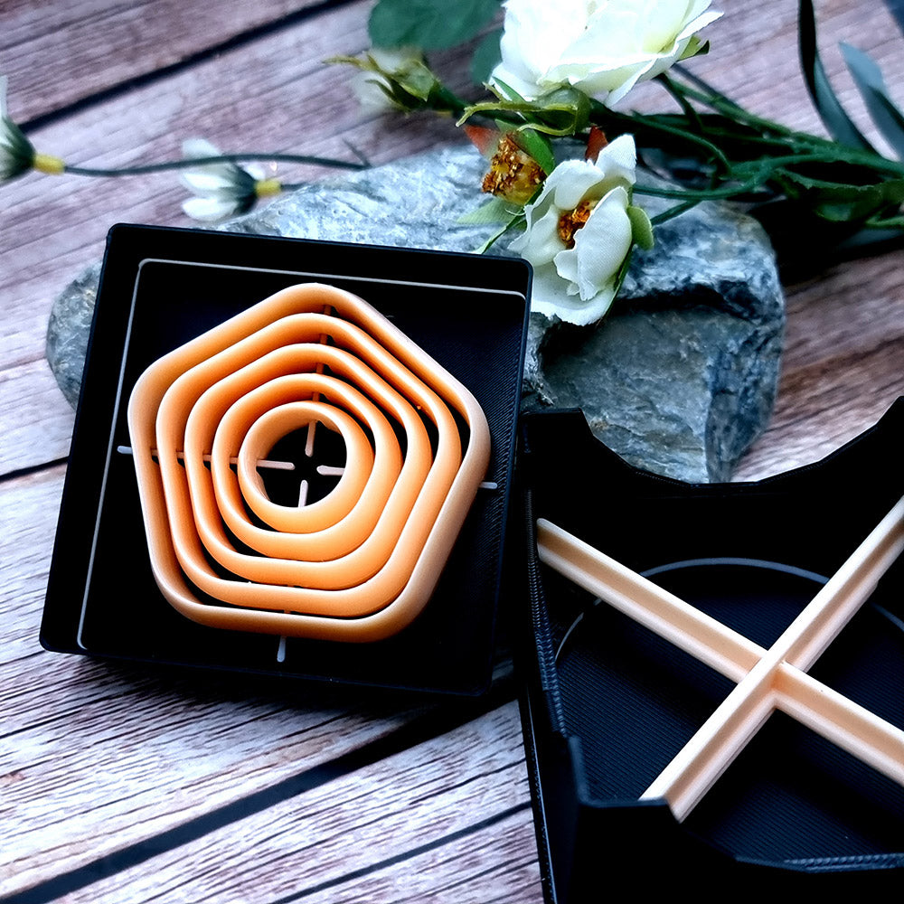 5 Pentagon Cutters in Set - Perfectly Aligned Cutters #34