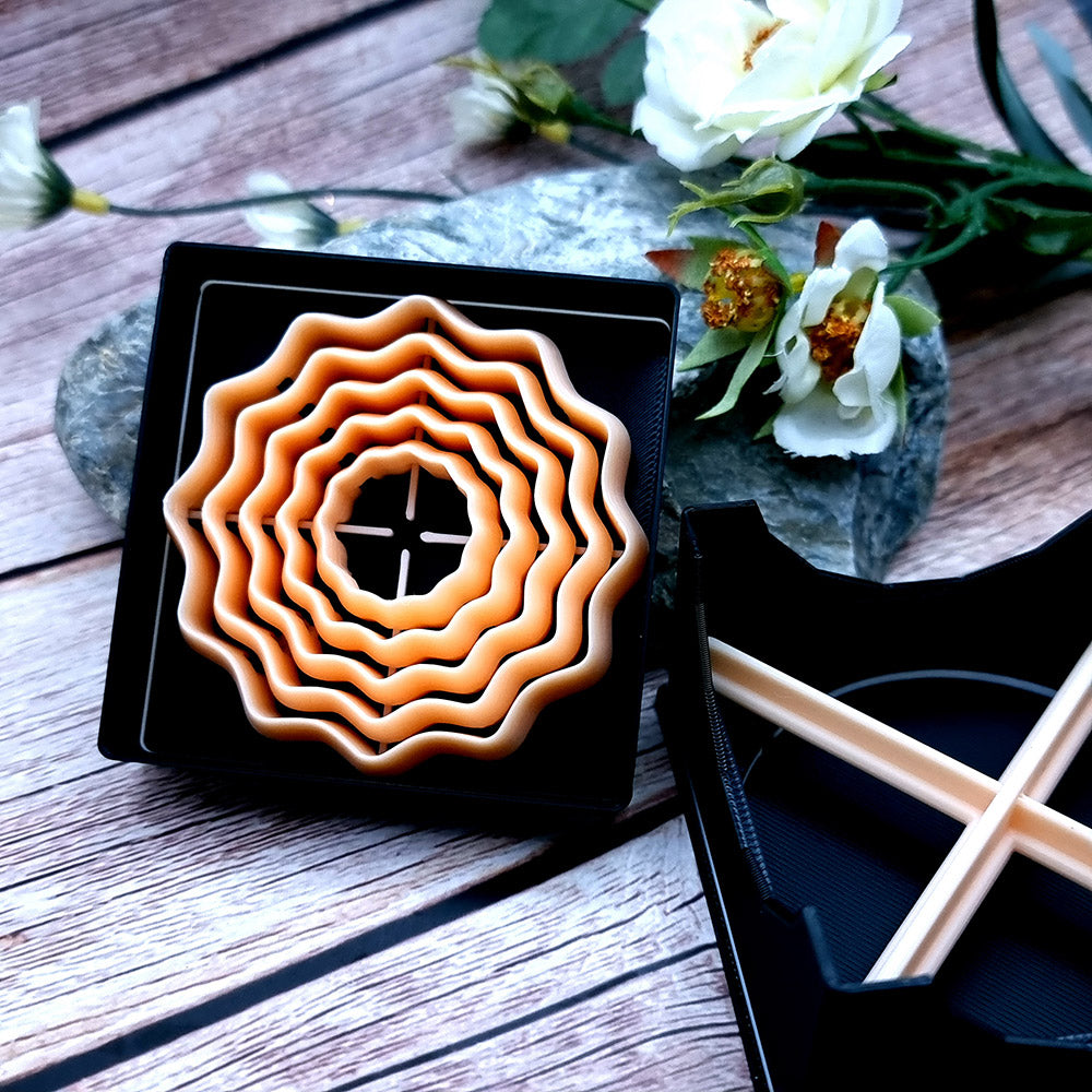 Twelve-pointed Wavy Star Cutters Set - Perfectly Aligned Cutters #37