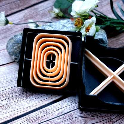 5 Rectangle Cutters in Set - Perfectly Aligned Cutters #33