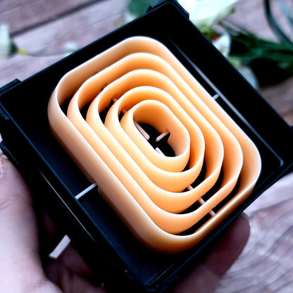 5 Rectangle Cutters in Set - Perfectly Aligned Cutters #33