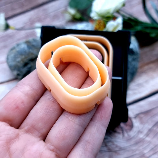 5 Rectangle Cutters in Set - Perfectly Aligned Cutters #33