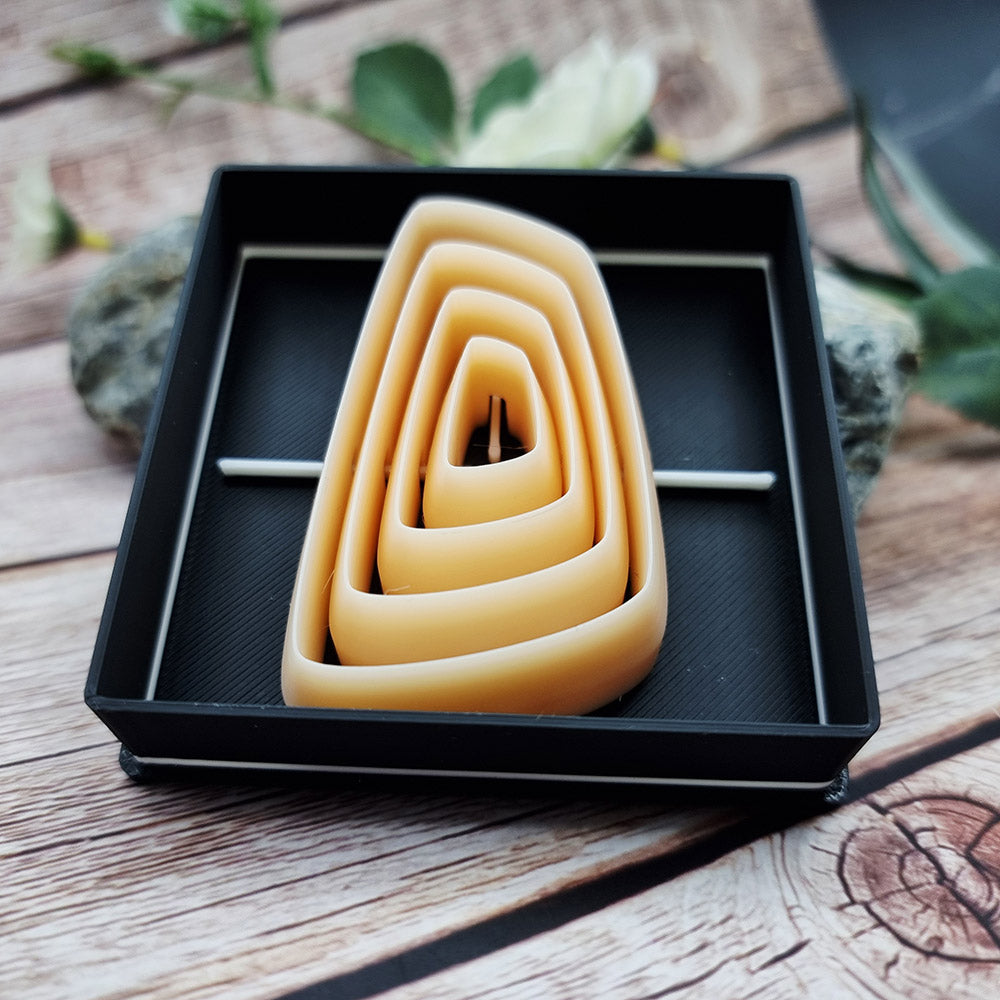 Perfectly Aligned graduated nesting polymer clay cutter set for layered earrings by SweetyBijou