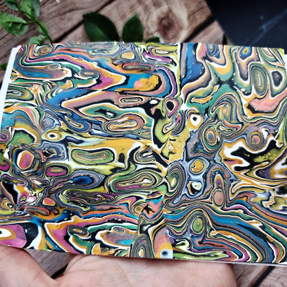 Unique Raw Polymer Clay Veneer - Oil Painting - 10.5x13.5cm