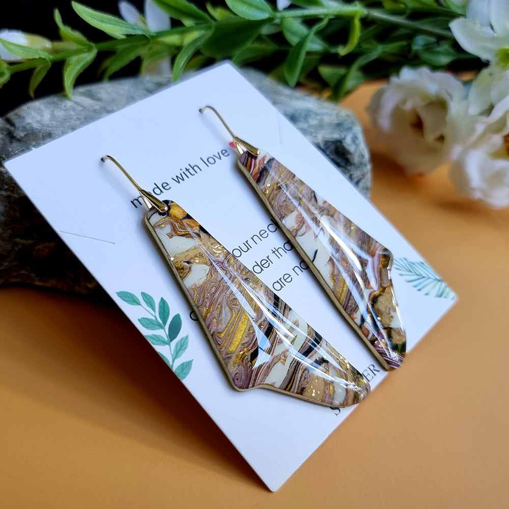 Golden Agate Earrings #3