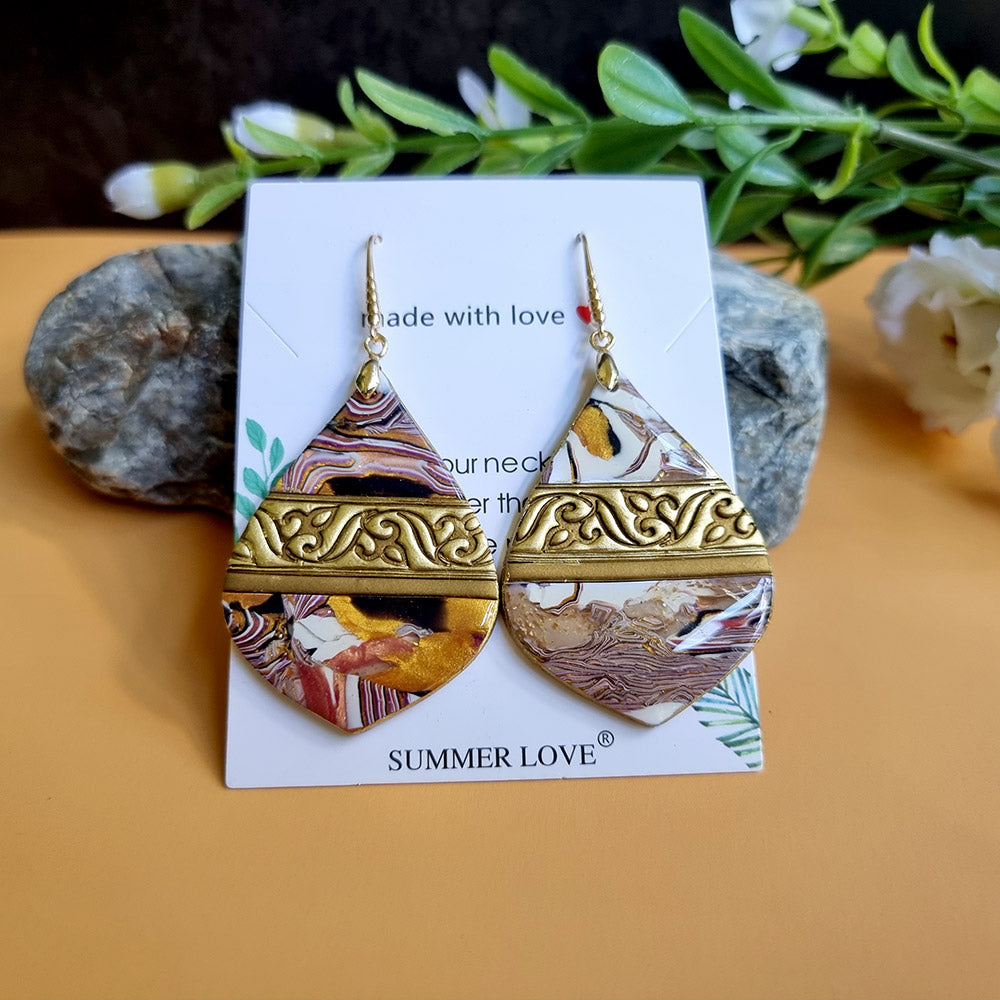 Golden Agate Earrings #4