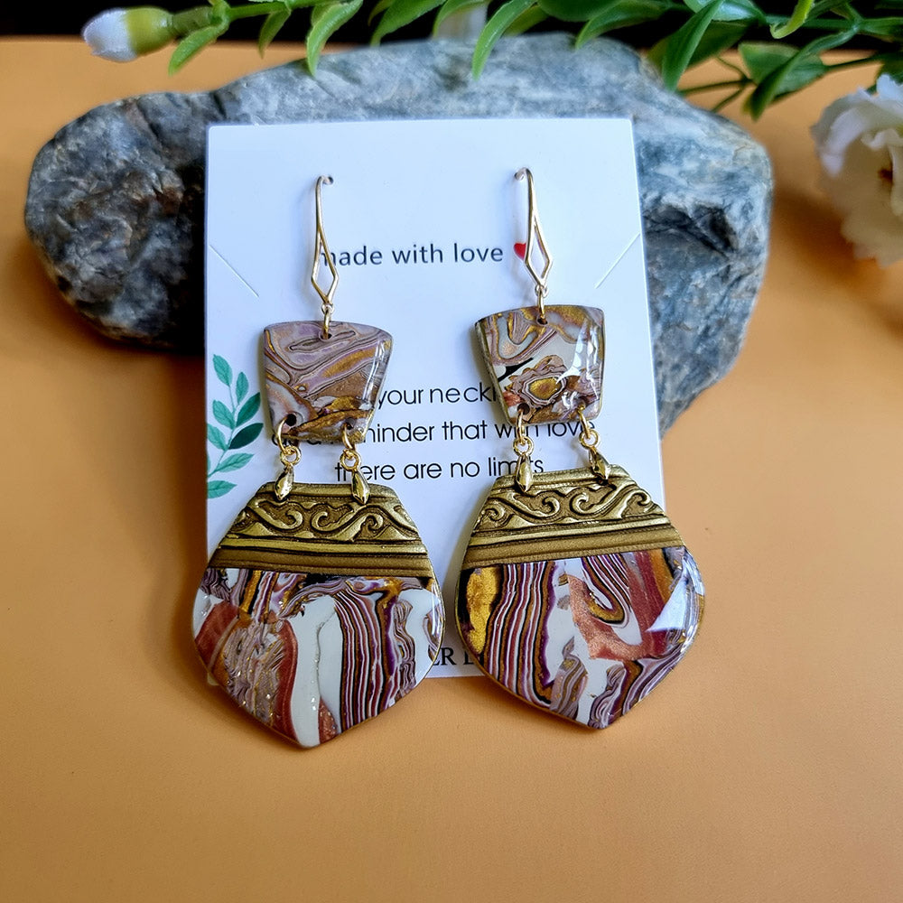 Golden Agate Earrings #5
