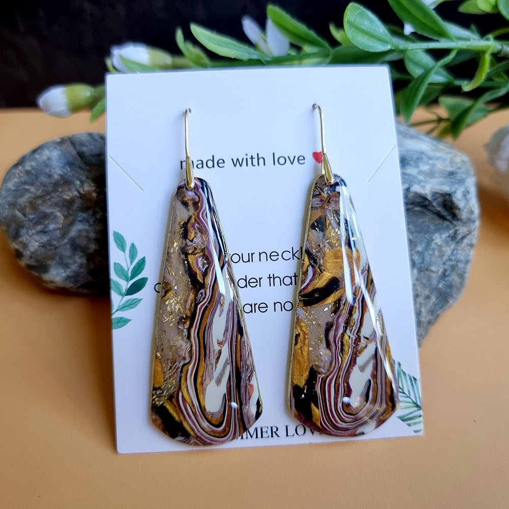 Golden Agate Earrings #7