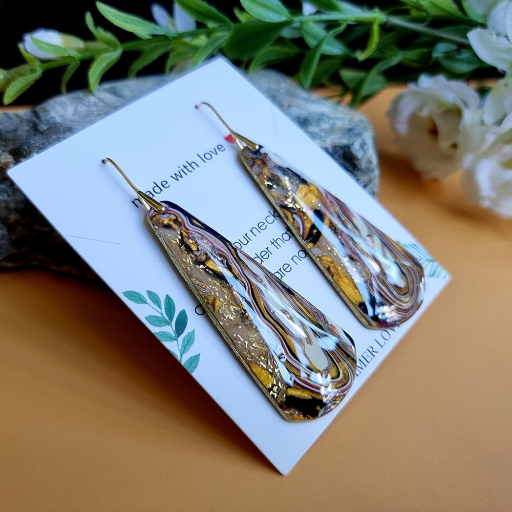 Golden Agate Earrings #7