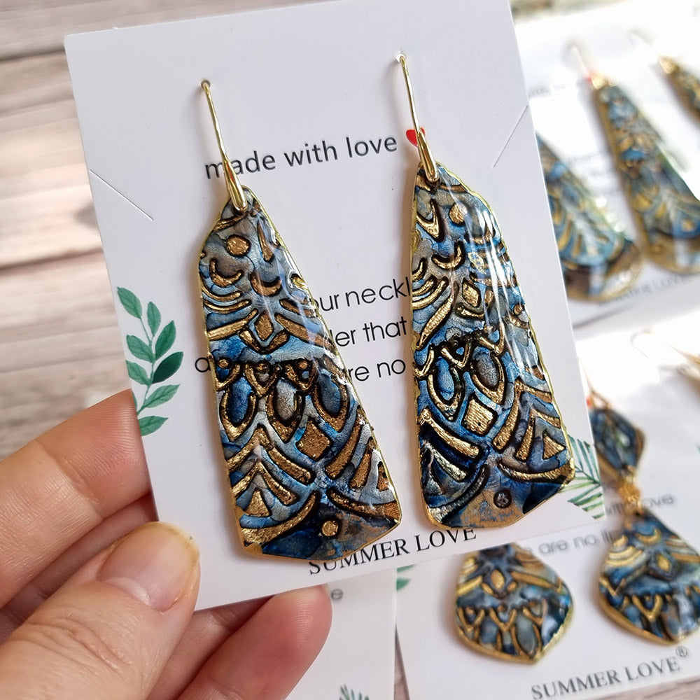 Antique Porcelain Earrings #1