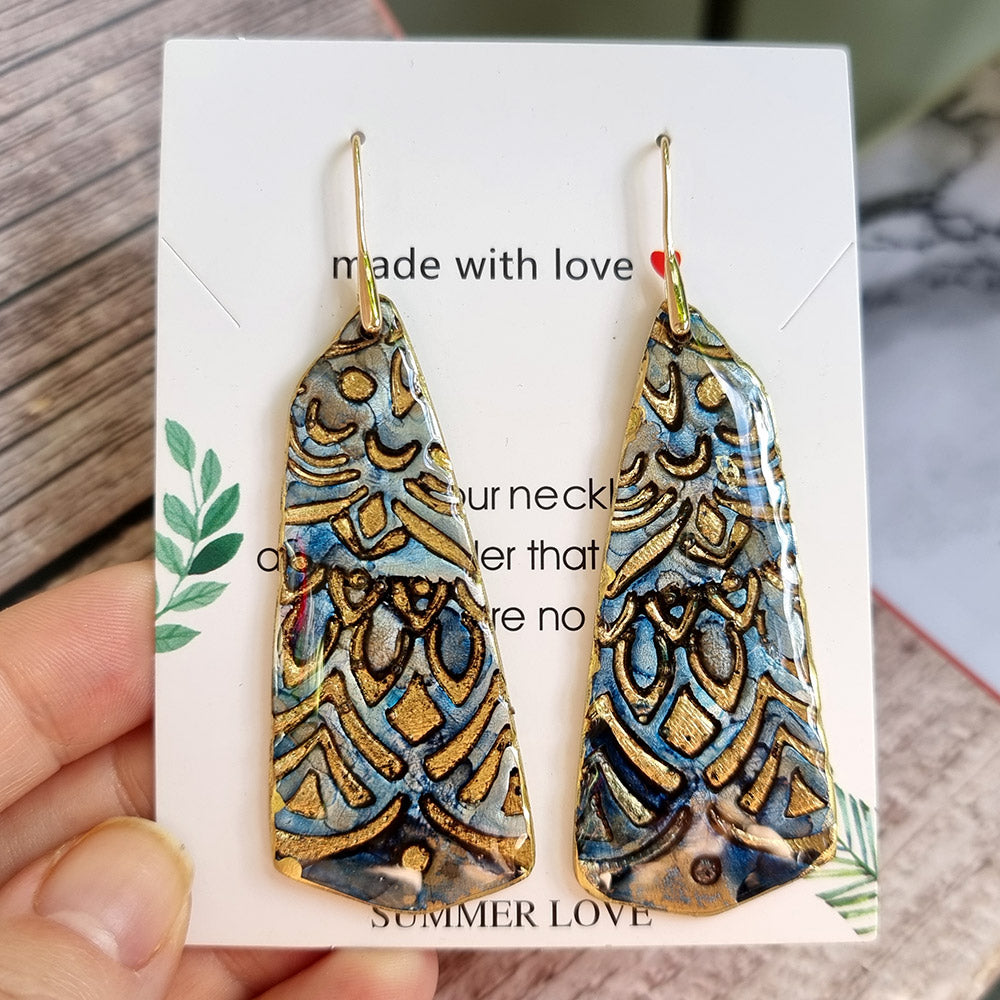 Antique Porcelain Earrings #1