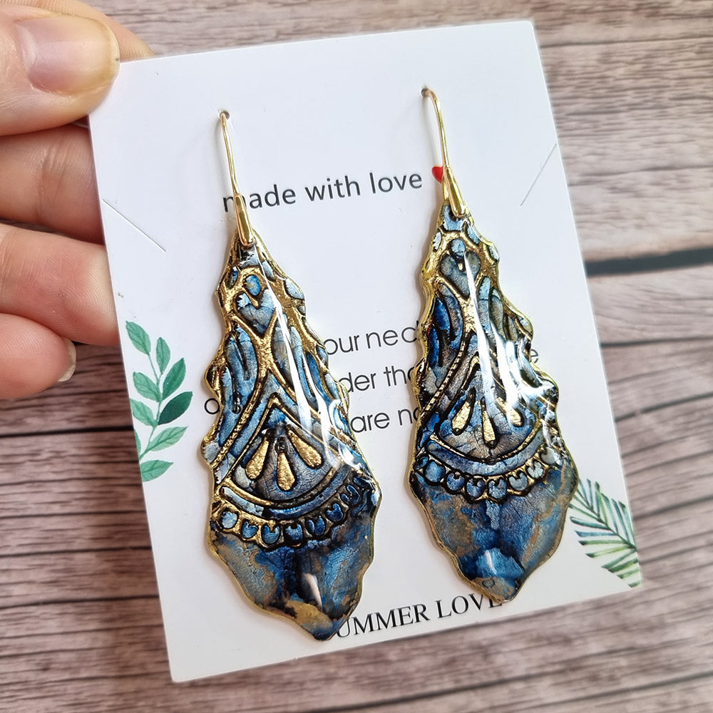 Antique Porcelain Earrings #4