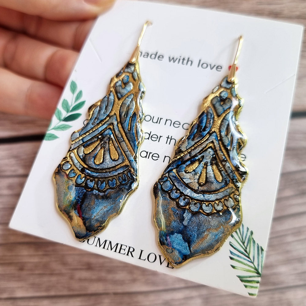 Antique Porcelain Earrings #4