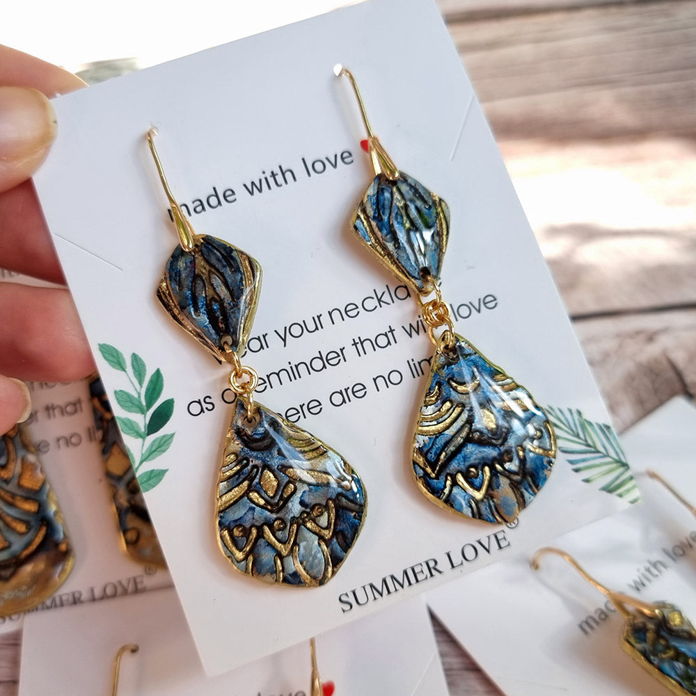 Antique Porcelain Earrings #5