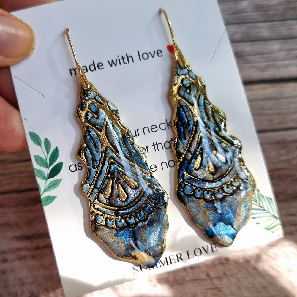 Antique Porcelain Earrings #4