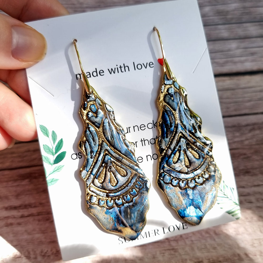 Antique Porcelain Earrings #4