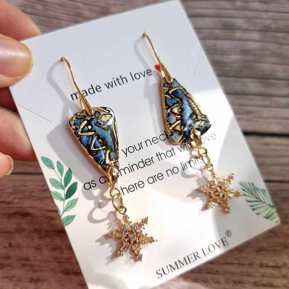 Antique Porcelain Earrings #7