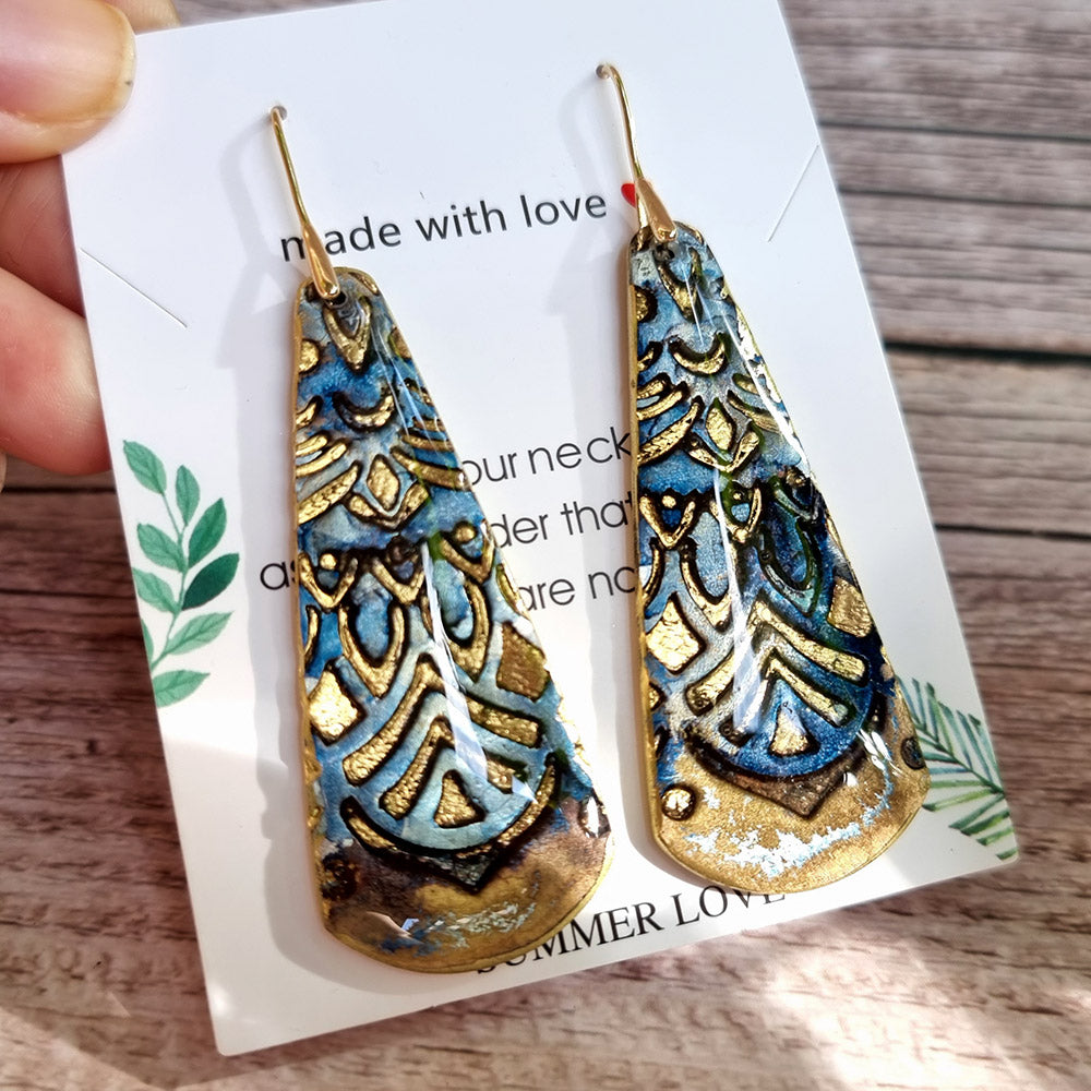 Antique Porcelain Earrings #2