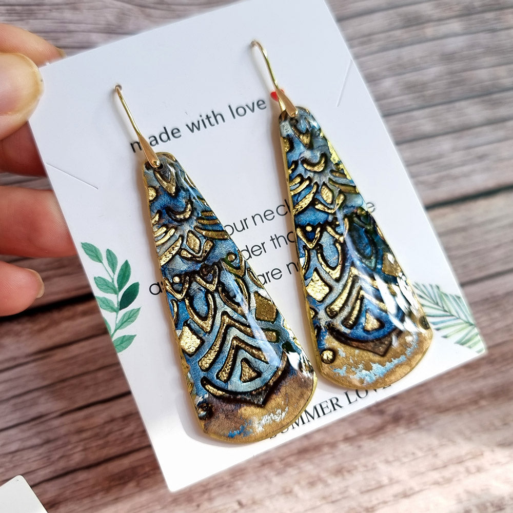 Antique Porcelain Earrings #2