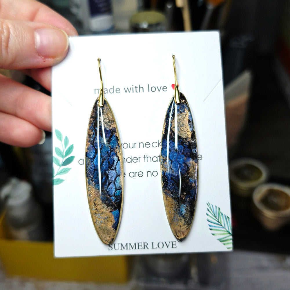 Golden Midnight Earrings