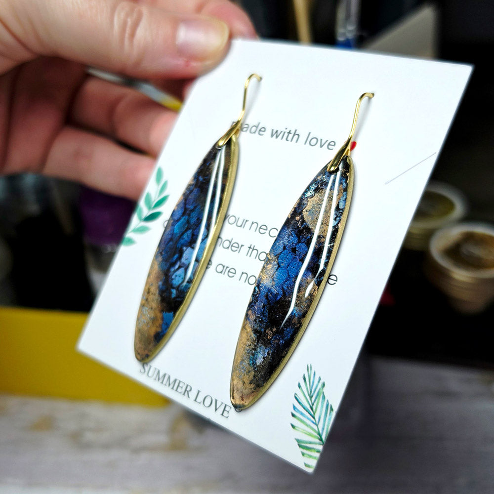Golden Midnight Earrings