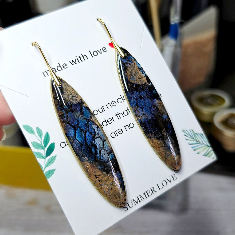 Golden Midnight Earrings