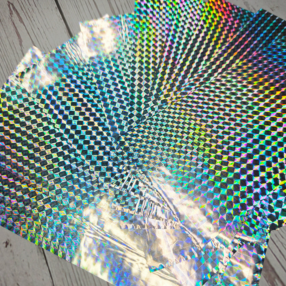 Rainbow Prismatic Diamonds Foils - 10pcs