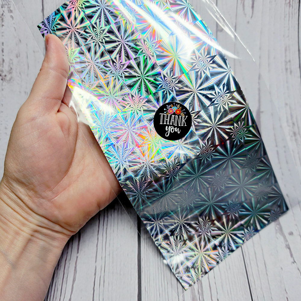 Prismatic Starburst Foils - 10pcs