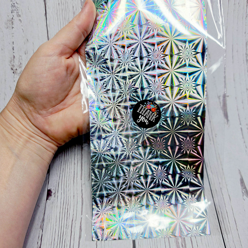 Prismatic Starburst Foils - 10pcs