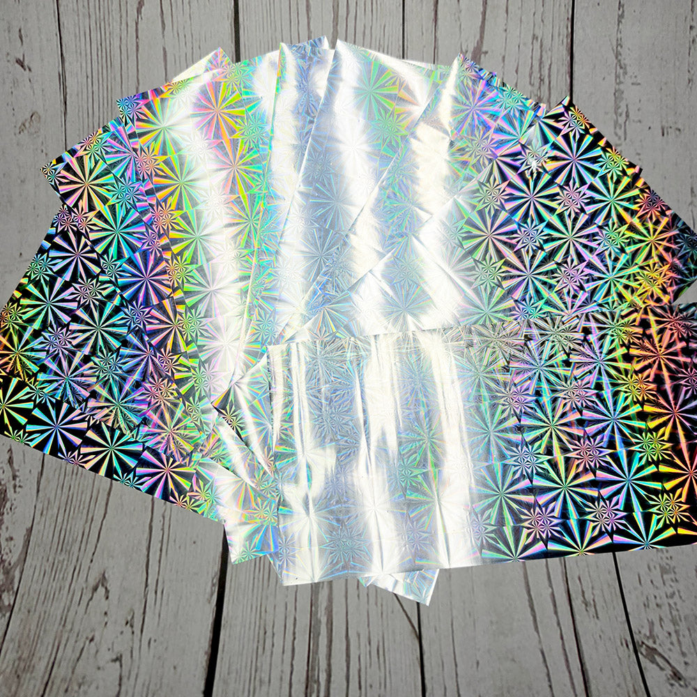 Prismatic Starburst Foils - 10pcs