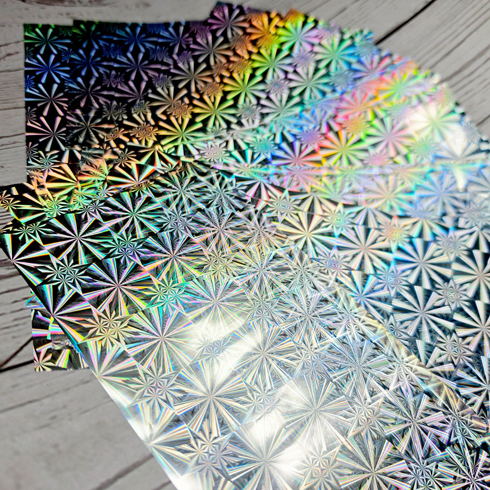Prismatic Starburst Foils - 10pcs
