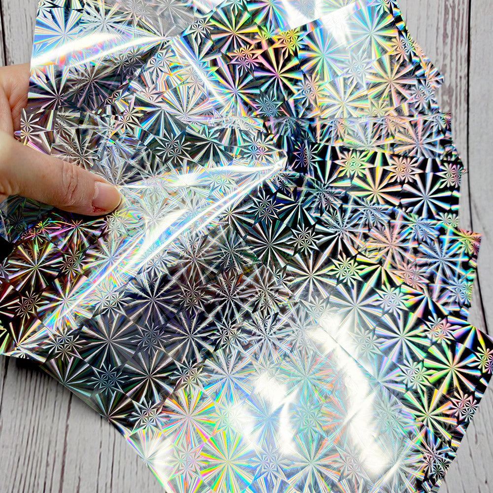 Prismatic Starburst Foils - 10pcs