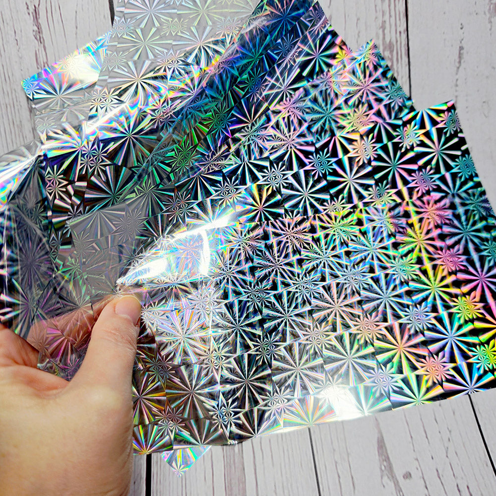 Prismatic Starburst Foils - 10pcs