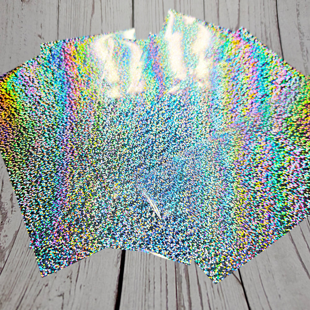 Prismatic Silver Glitter Foils - 10pcs