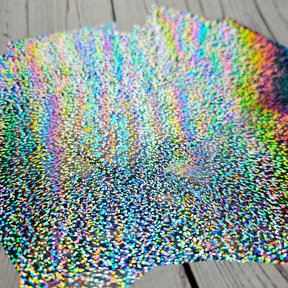 Prismatic Silver Glitter Foils - 10pcs