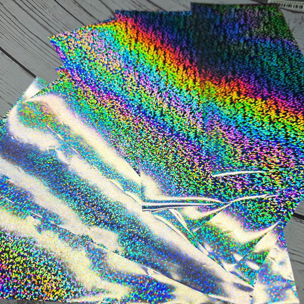 Prismatic Silver Glitter Foils - 10pcs