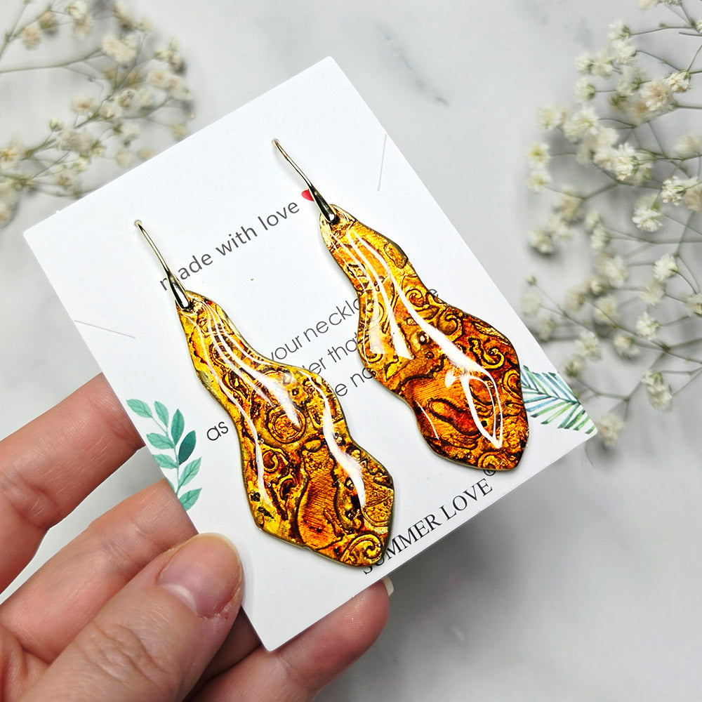 Molten Autumn Earrings